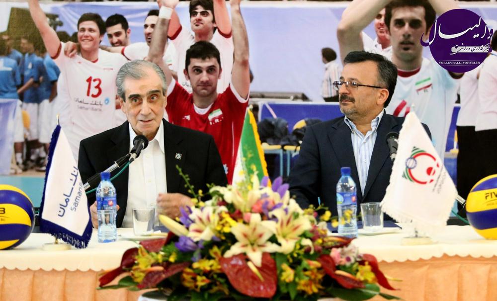 گزارش تصویری از مراسم امضای قرارداد اسپانسری بانک سامان با والیبال ایران !